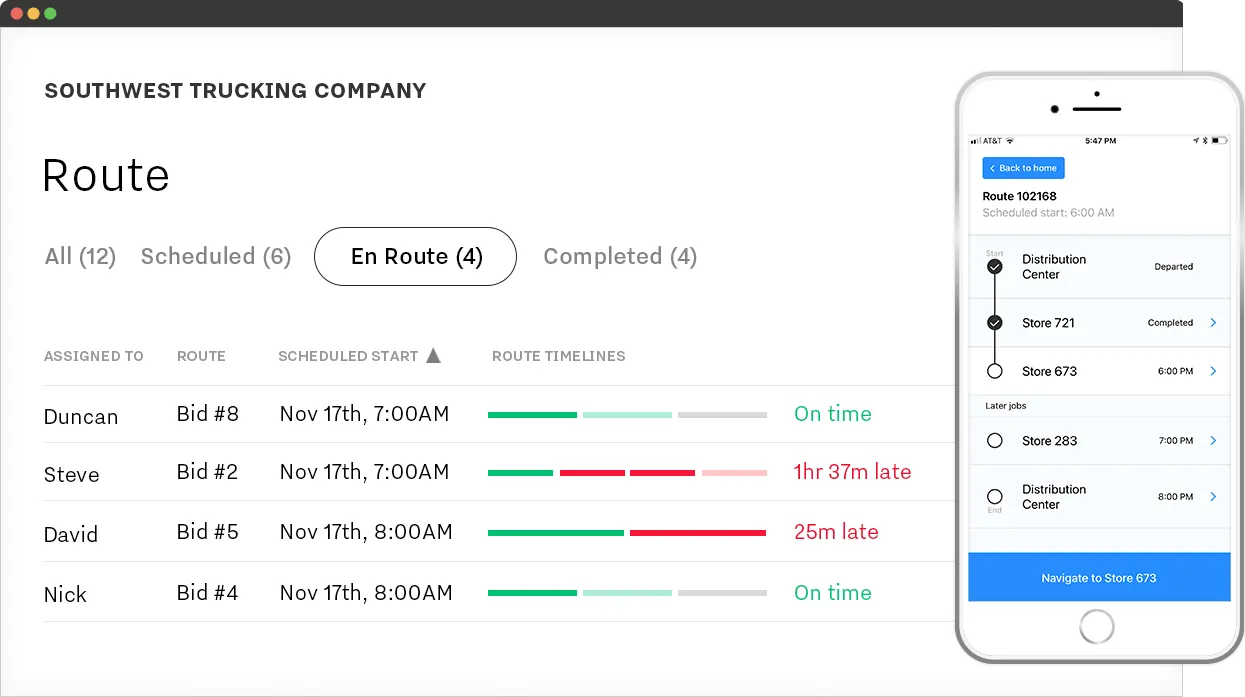 Samsara Route Tracking